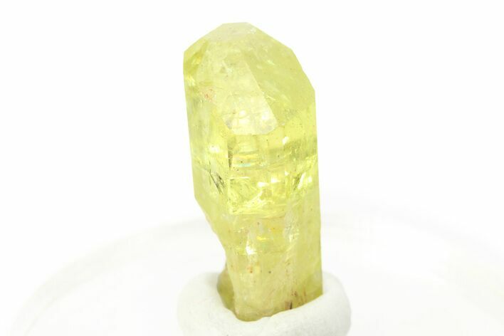 Gemmy Yellow-Green Apatite Crystal - Morocco #276533